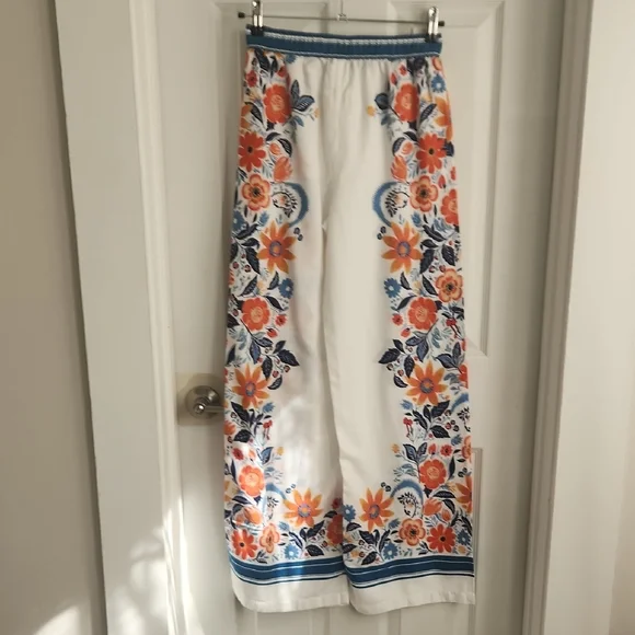 Anthropologie Floral Flannel Pajama Pants - Picture 4 of 8